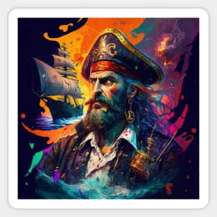 Living Life in Colour Series - Pirate Sticker